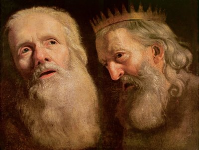 Étude des têtes de deux vieux hommes - Philippe de Champaigne