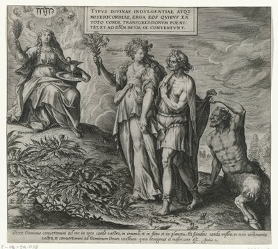Allégorie sur la pénitence et le repentir - Philips Galle (attributed to workshop of)
