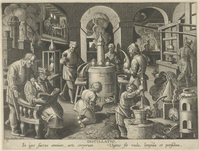 Distillation - Philips Galle (attributed to workshop of)