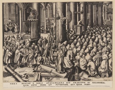 La foi, tirée des Sept vertus - Philips Galle