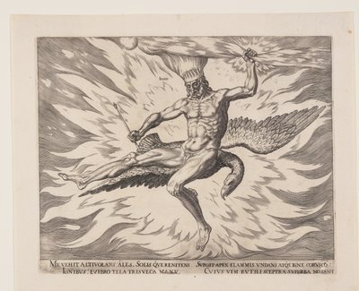 Le feu, tiré des Quatre éléments - Philips Galle