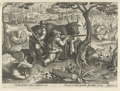 Chasse au cerf avec camouflage - Philips Galle
