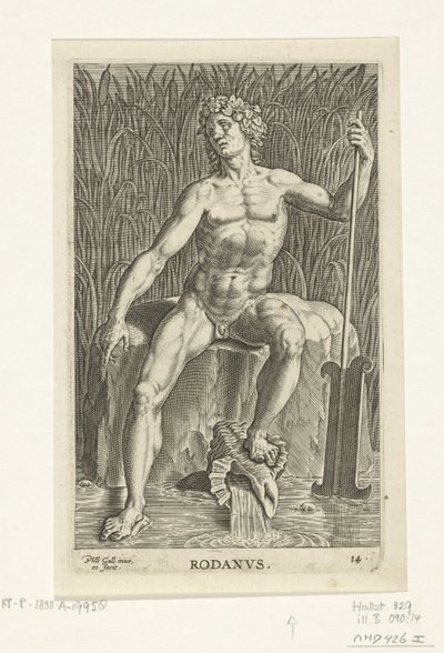 Dieu de la rivière Rodanus - Philips Galle