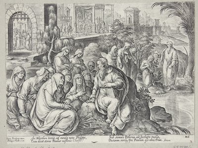 Saint Paul parlant aux femmes de Philippes - Philips Galle