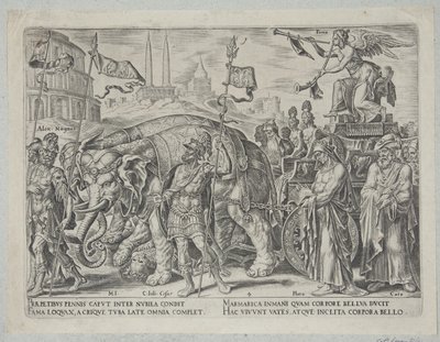 Le triomphe de la renommée - Philips Galle