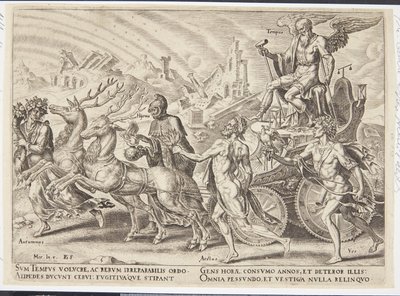 Le triomphe du temps - Philips Galle
