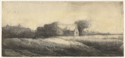 Paysage avec un pêcheur dans un bateau - Philips Koninck (attributed to)