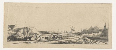 Paysage avec une calèche - Philips Koninck