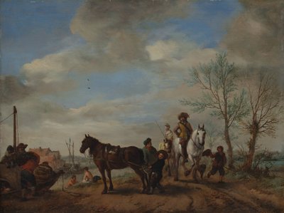 Un homme et une femme à cheval, ca. 1653-54 - Philips Wouwerman