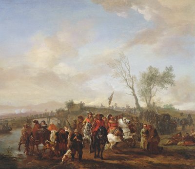 Une armée en marche - Philips Wouwerman