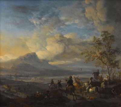 La Chasse au faucon - Philips Wouwerman
