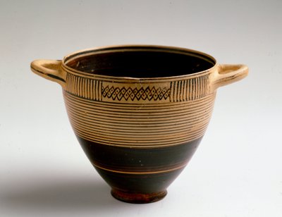 Art phénicien : coupe de type Kotyl en argile peinte - Phoenician Phoenician
