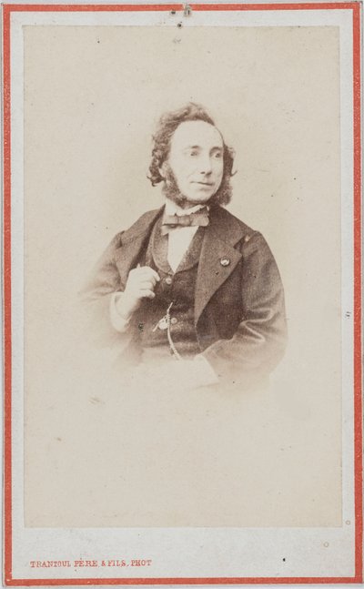 Portrait du violoniste et compositeur Camillo Sivori 1815-1894 - Photo studio Trantoul Père and Fils.