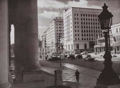 Vue de North Terrace, Adélaïde, Australie-Méridionale (photo en noir et blanc) - Photographer Australian