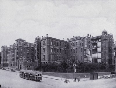 Hôpital de Melbourne, depuis l