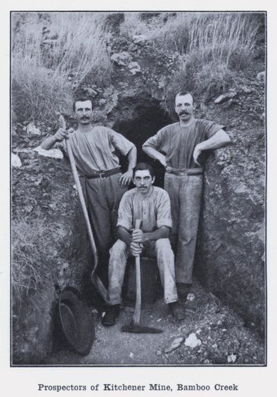 Prospecteurs de la mine de Kitchener, Bamboo Creek - Photographer Australian