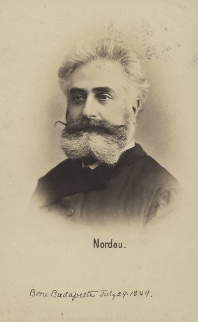 Max Nordau (1849-1923), leader sioniste et auteur hongrois (photo n/b) - Photographer Austrian
