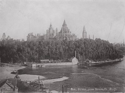 Les bâtiments du Parlement, Ottawa, depuis Nepean Point - Photographer Canadian