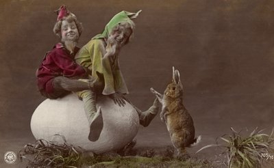 Carte de Pâques avec des elfes - Photographer German