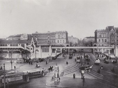 Hallesches Tor avec la station de métro aérien - Photographer German
