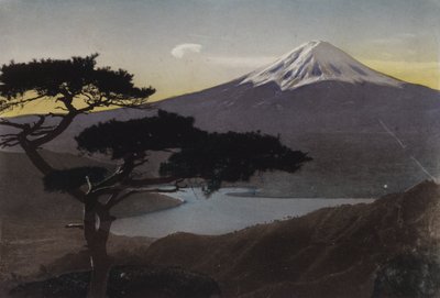 Japon, c.1912 : Mont Fuji depuis le col de Misaka - Photographer Japanese