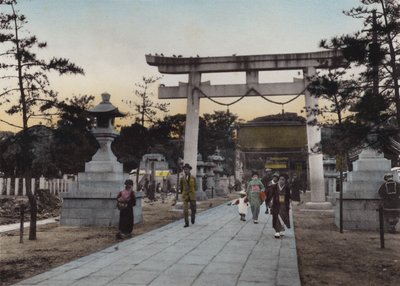 Japon, vers 1912 : Sanctuaire Nanko, Kobe (photo) - Photographer Japanese