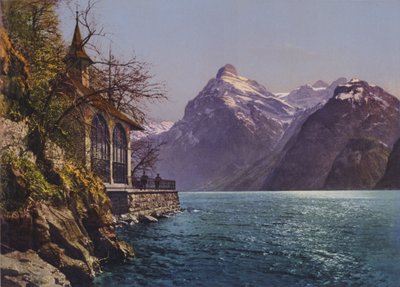 La chapelle de Tell, Gitschen u Urirotstock (colour photo) - Photographer Swiss