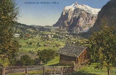 Grindelwald et Wetterhorn, Suisse (photo couleur) - Photographer Swiss