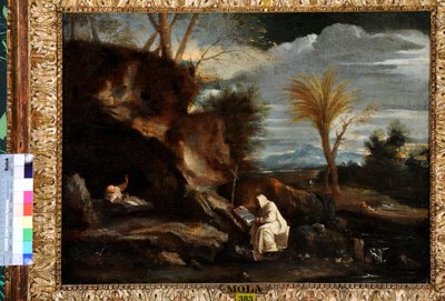 Paysage avec deux moines chartreux - Pier Francesco Mola