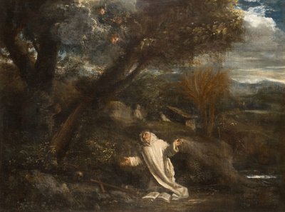 Paysage avec un saint en extase, 1612-1647 - Pier Francesco Mola