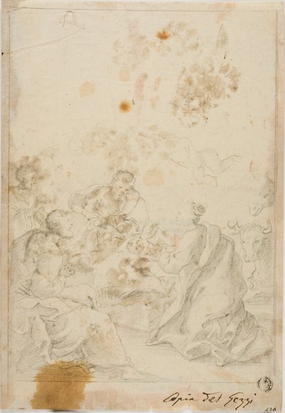 Adoration des bergers - Pier Leone Ghezzi