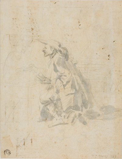 Homme agenouillé s