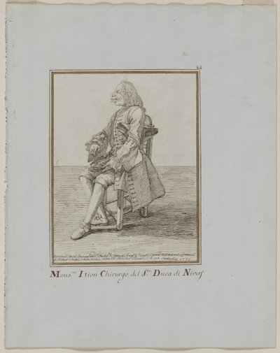 Monsieur Ition Chirurgo del sre. Duca di Nivers, 1749 - Pier Leone Ghezzi