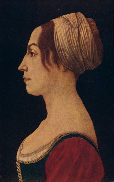 Femme en vert et cramoisi - Piero del Pollaiolo