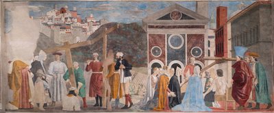 Découverte des trois croix et vérification de la Croix, des Histoires de la Vraie Croix - Piero della Francesca