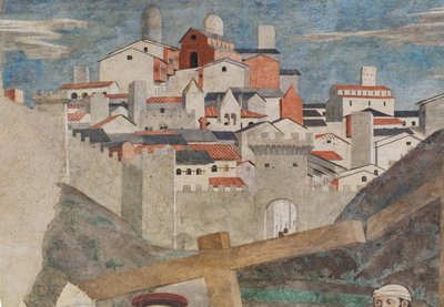 Découverte des trois croix et vérification de la Croix, des Histoires de la Vraie Croix - Piero della Francesca