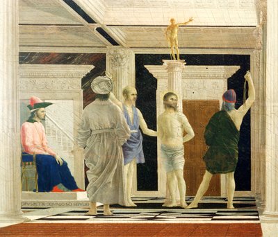 Flagellation du Christ (détail) - Piero della Francesca