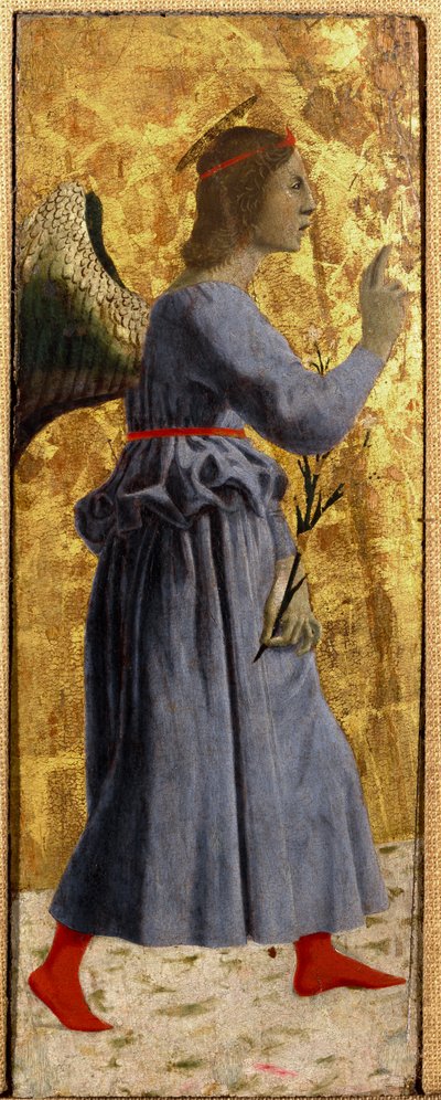 Polyptyque de la Miséricorde : la Vierge de la Miséricorde, entourée de saints (détail) - Piero della Francesca