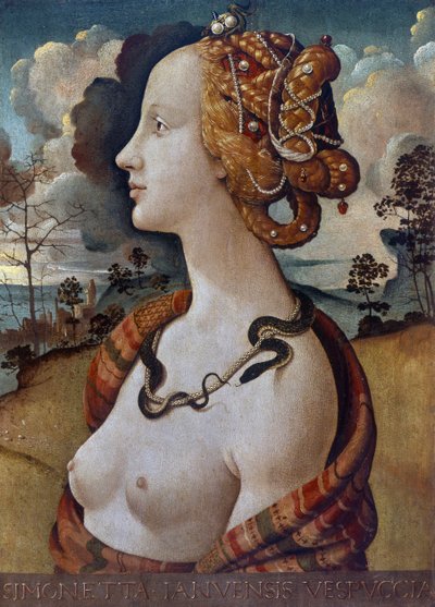 Portrait de Simonetta Vespucci en Cléopâtre - Piero di Cosimo