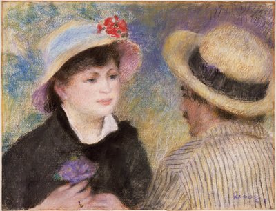 Couple en barque (censé être Aline Charigot et Renoir) - Pierre-Auguste Renoir