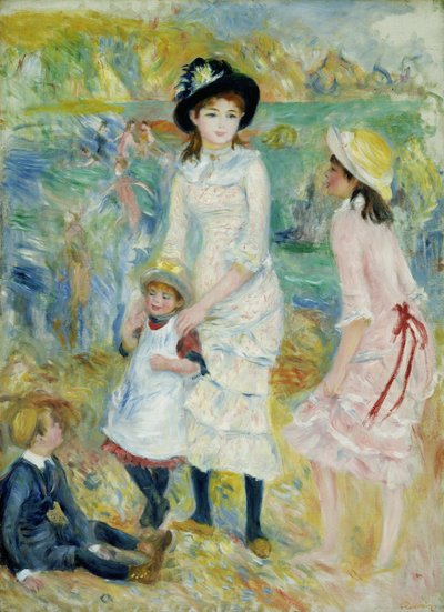 Enfants sur le rivage, Guernesey - Pierre-Auguste Renoir