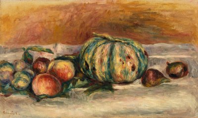 Nature morte au melon - Pierre-Auguste Renoir