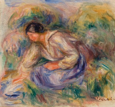 Femme en jupe bleue - Pierre-Auguste Renoir