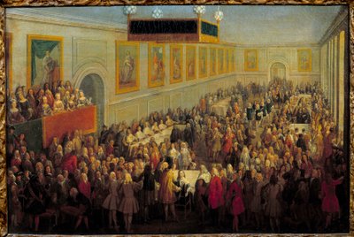 Fête du sacre de Louis XV au palais archiépiscopal de Reims le 25 octobre - Pierre Denis Martin