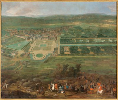 Vue du château de Fontainebleau - Pierre Denis Martin