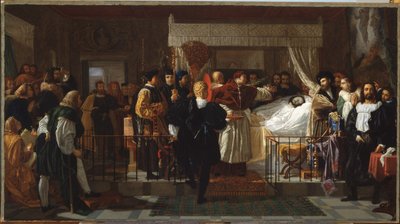 Honneurs rendus à Raphaël sur son lit de mort - Pierre Nolasque Bergeret