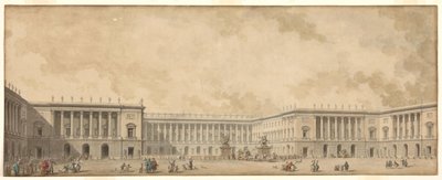Premier projet de reconstruction du Palais de Versailles présenté au roi Louis XVI, vers 1785 - Pierre Adrien Paris