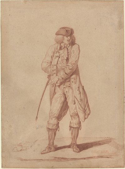 Gentleman avec une cravache - Pierre Alexandre Wille