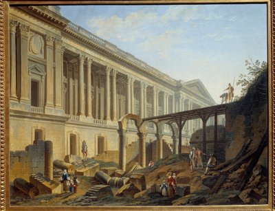 Dégagement de la Colonnade du Louvre Travaux réalisés par Jacques Germain Soufflot - Pierre Antoine Demachy