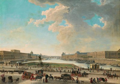 Vue de Paris depuis la Place Dauphine - Pierre Antoine Demachy